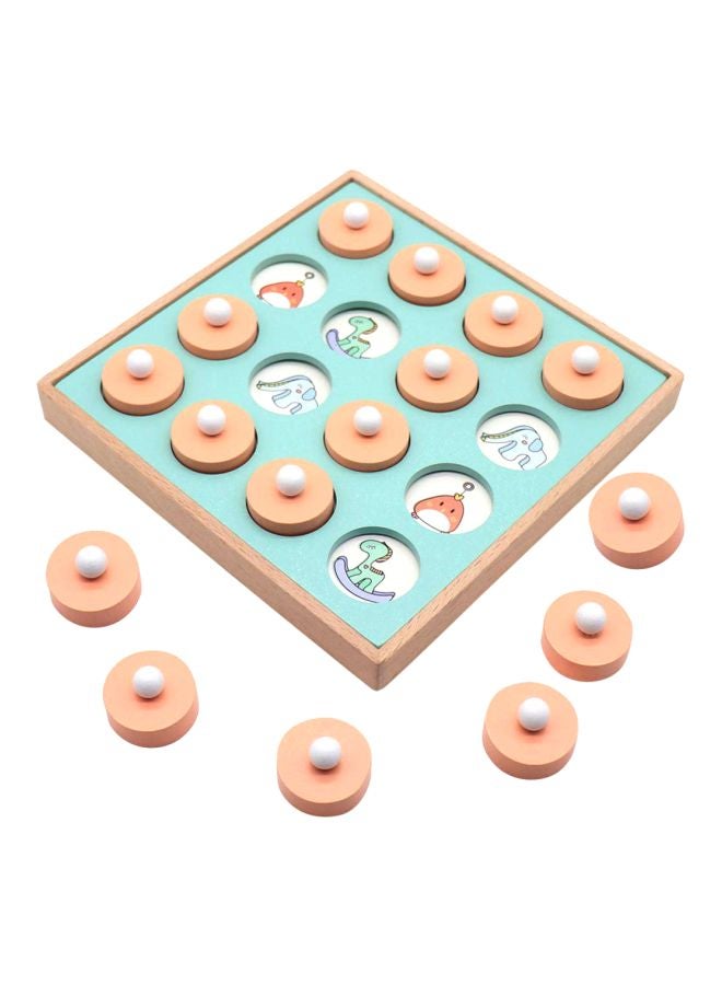 Wooden Memory Match Puzzle Game 20.5x8x20.5cm - Image 2